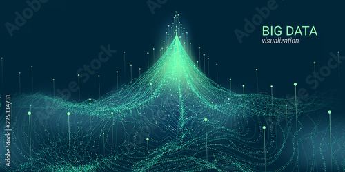 Abstract 3D Big Data Visualization.