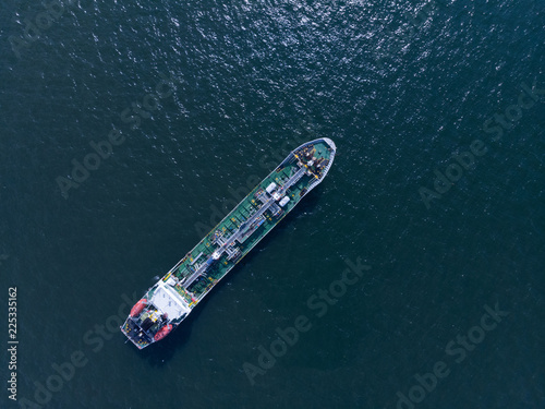 Gas ship and pilot ship navigate to dock yard port. © Yellow Boat