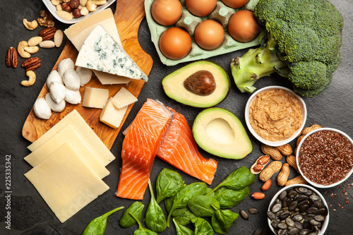 Photography Keto diet food ingredients