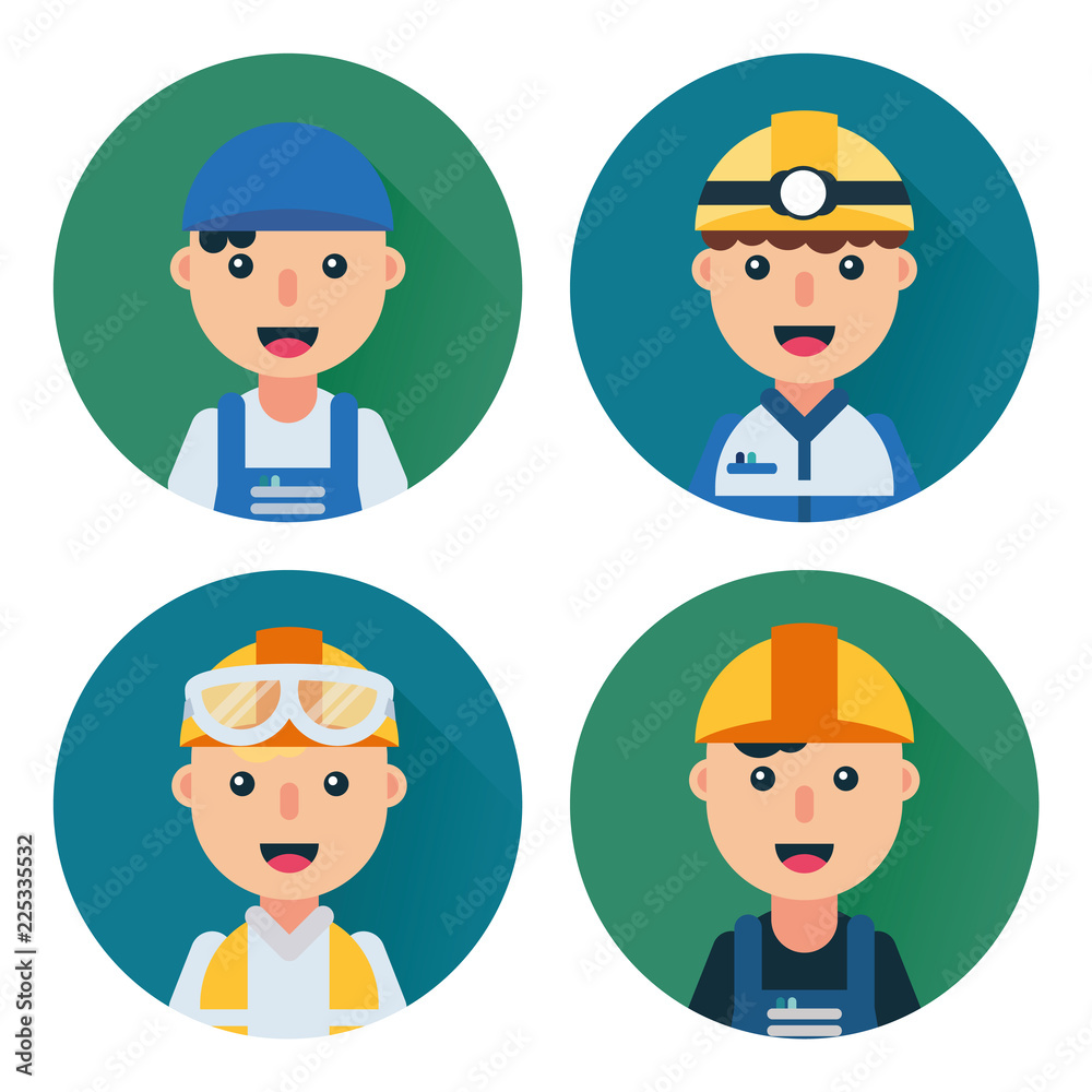Electrician/Technician/mechanic icons set