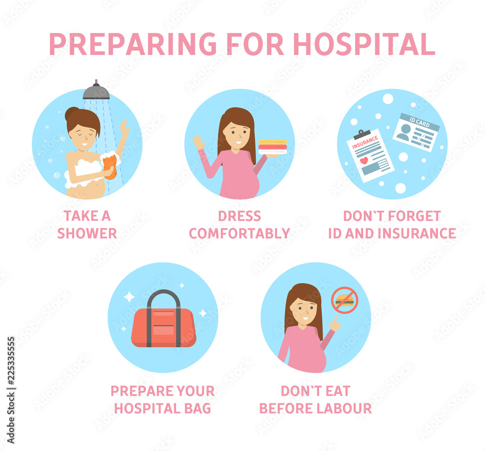 Tips for expectant mother how to prepare for hospital.