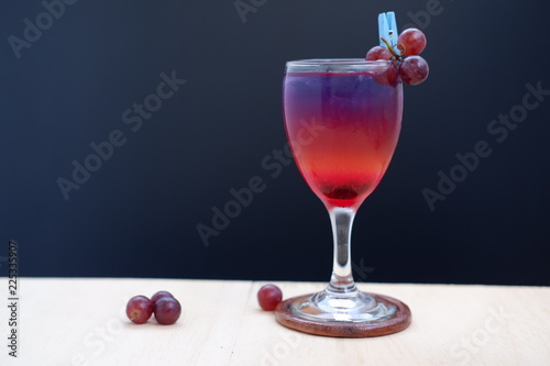 berry cocktail on table