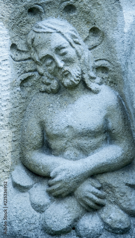 Fragment of antique statue the suffering of Jesus Christ Fragment of antique statue the suffering of Jesus Christ