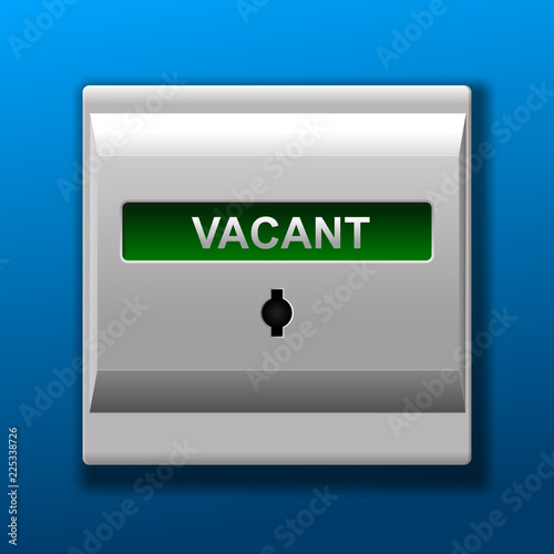 Vacant sign vector illustration.