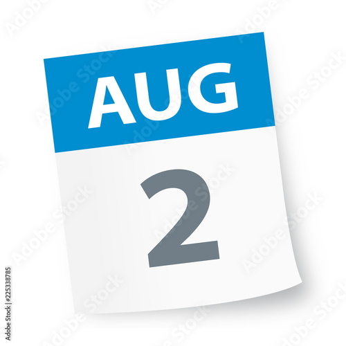 August 2 - Calendar Icon