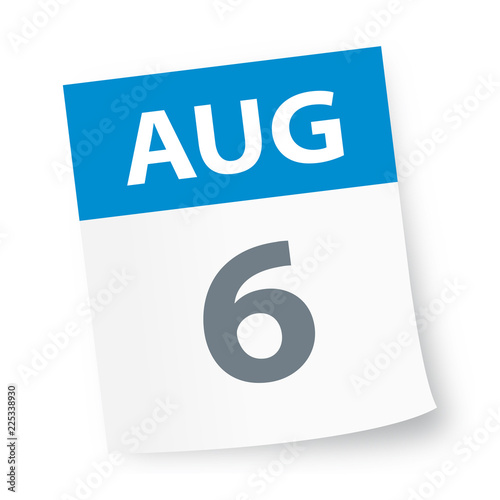 August 6 - Calendar Icon
