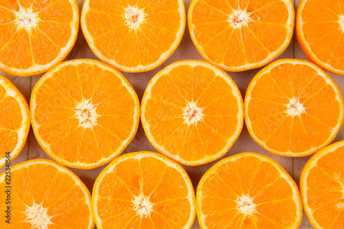 slice orange use as background