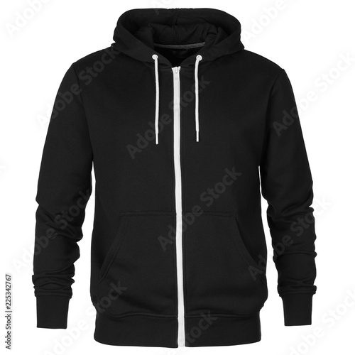 Black tracksuit on white background