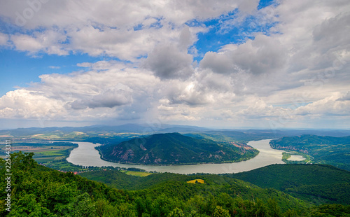 Foto Bend of Danube river in Predikaloszek, Hungary
