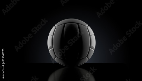 Volleyball on black background © Talaj