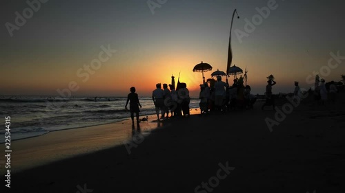 Hindu ceremony of balinese people in Bali island