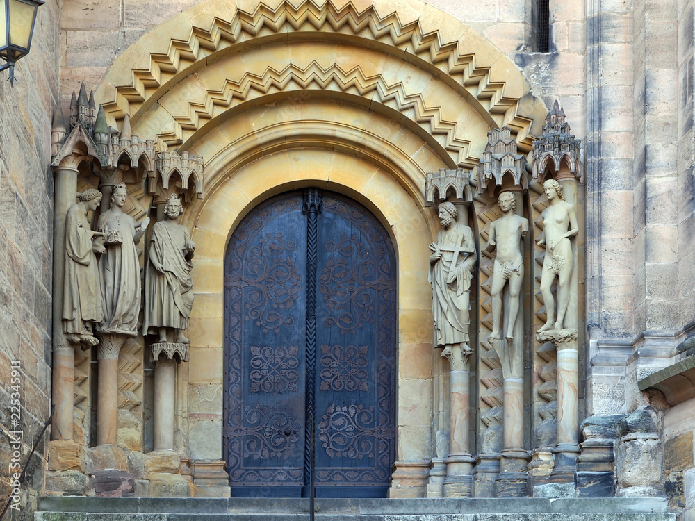  Portal (Adamspforte) of the cathedral to Bamberg