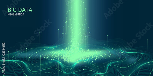 Abstract 3D Big Data Visualization.