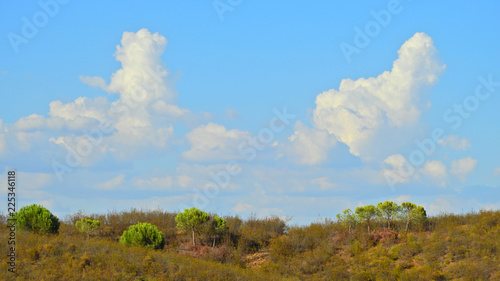 Clouds in the countryside  Algarve  Portugal