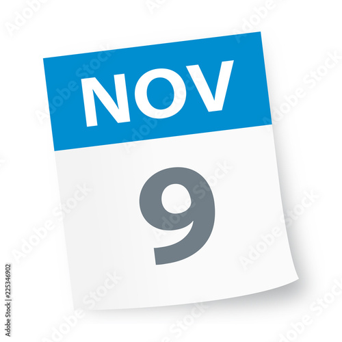 November 9 - Calendar Icon