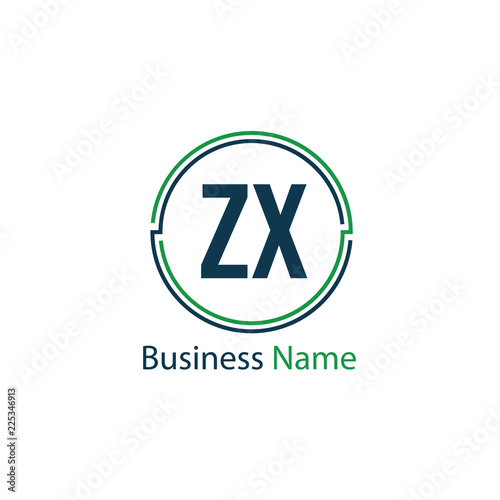 Free Download Initial Letter ZX Logo Template Design - GFXLoad