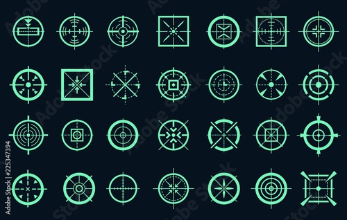 Game target cross icons