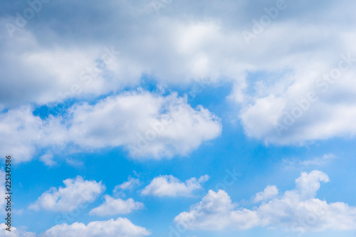 Blue sky with cloud. Clearing day and Good weather in the morning