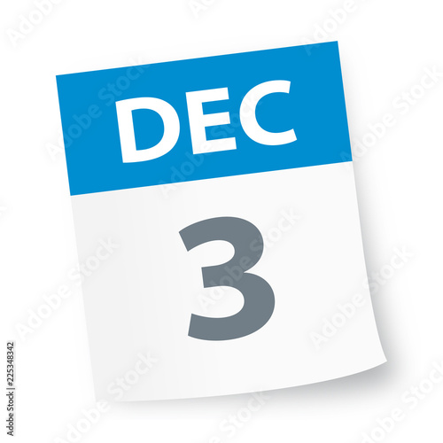 December 3 - Calendar Icon