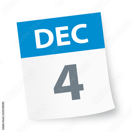 December 4 - Calendar Icon