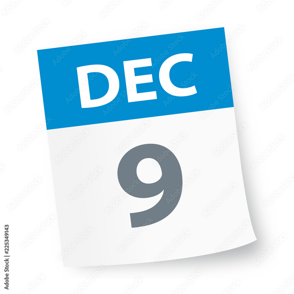 December 9 - Calendar Icon December 9 - Calendar Icon