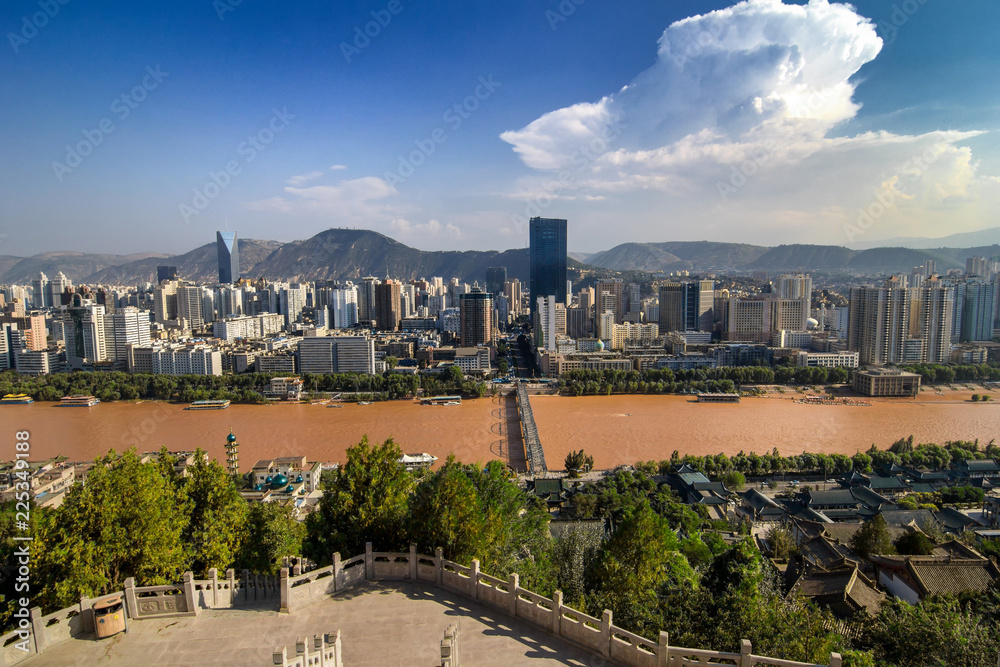 Fototapeta premium Panorama of Lanzhou