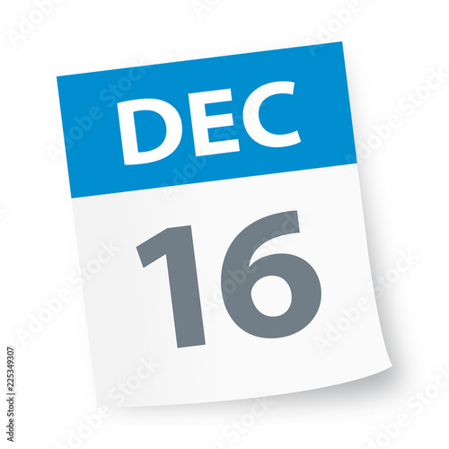 December 16 - Calendar Icon