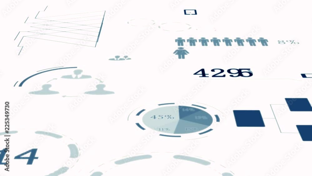 Animation of collecting customer data for big business