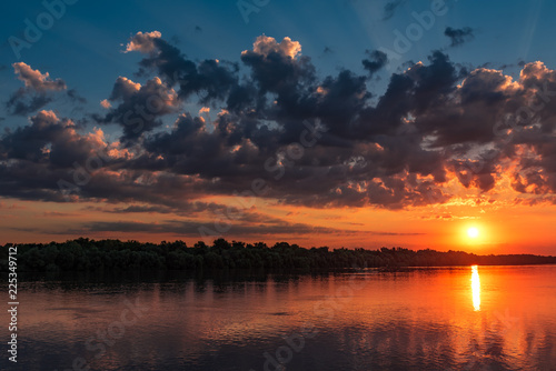 Sunrise in Danube delta 