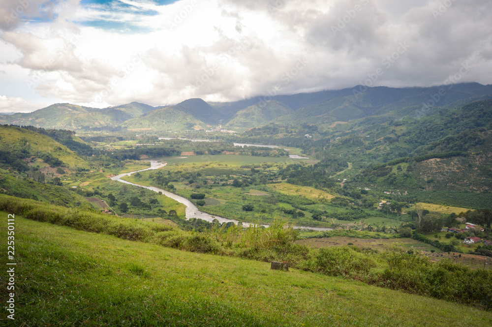 Landscapes around Orosi Valley near the city of Cartago, Costa Rica. The place is good for visiting on a day trip from San Jose