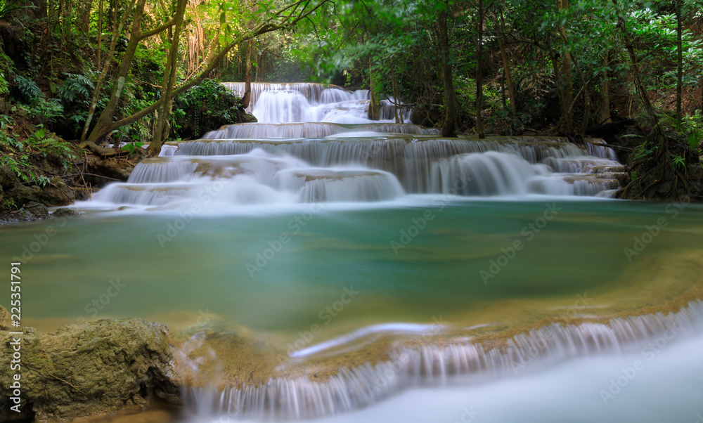 huaimae khamin waterfall srisawat district  karnchanaburi thailand