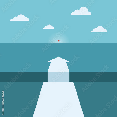 Business challenge or obstacle concept.