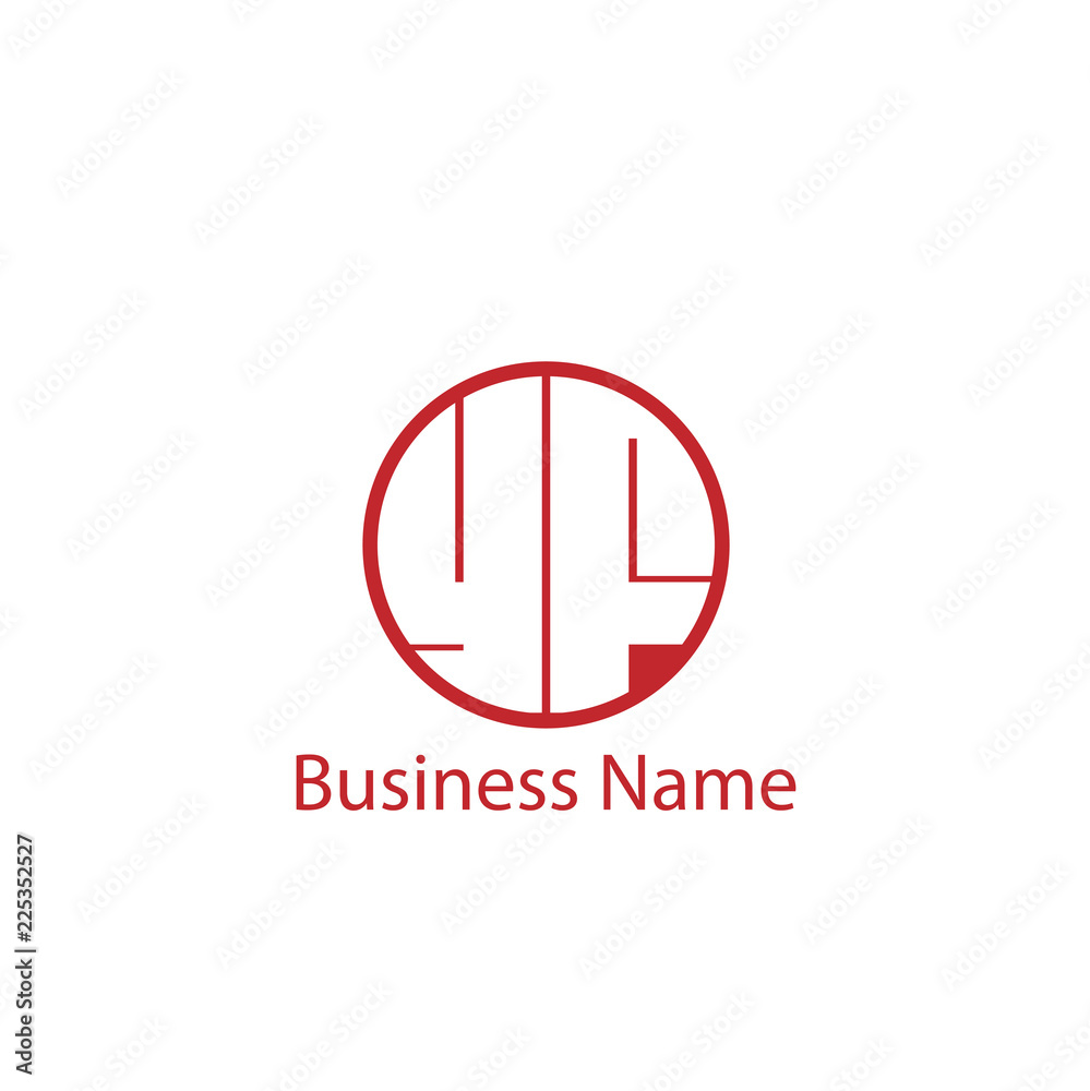Initial Letter YF Logo Template Design