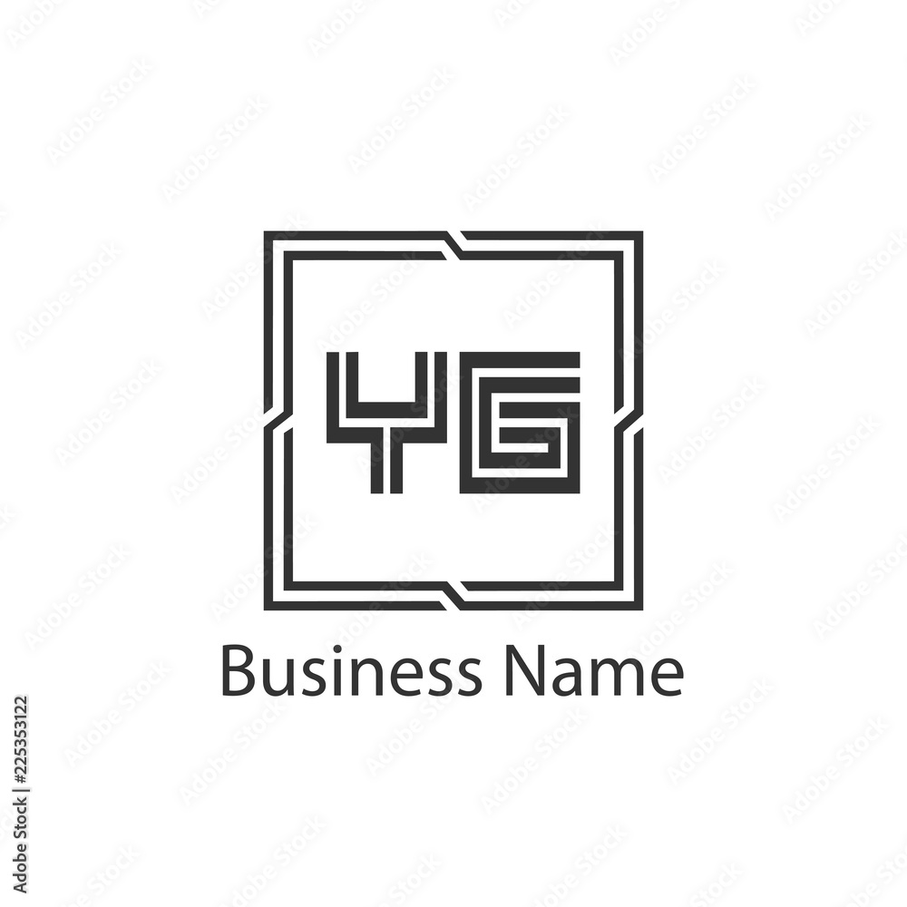 Initial Letter YG Logo Template Design Initial Letter YG Logo Template Design