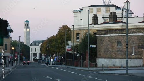 Sunrise In England in a city - Southampton