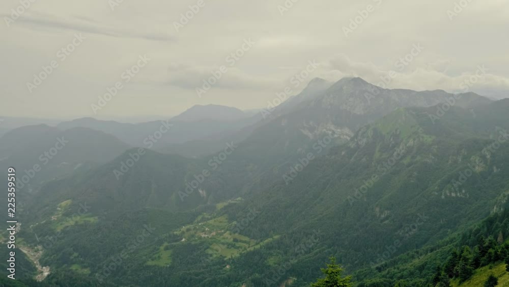 An amazing view of yellow grass and high mountains An amazing view of yellow grass and high mountains