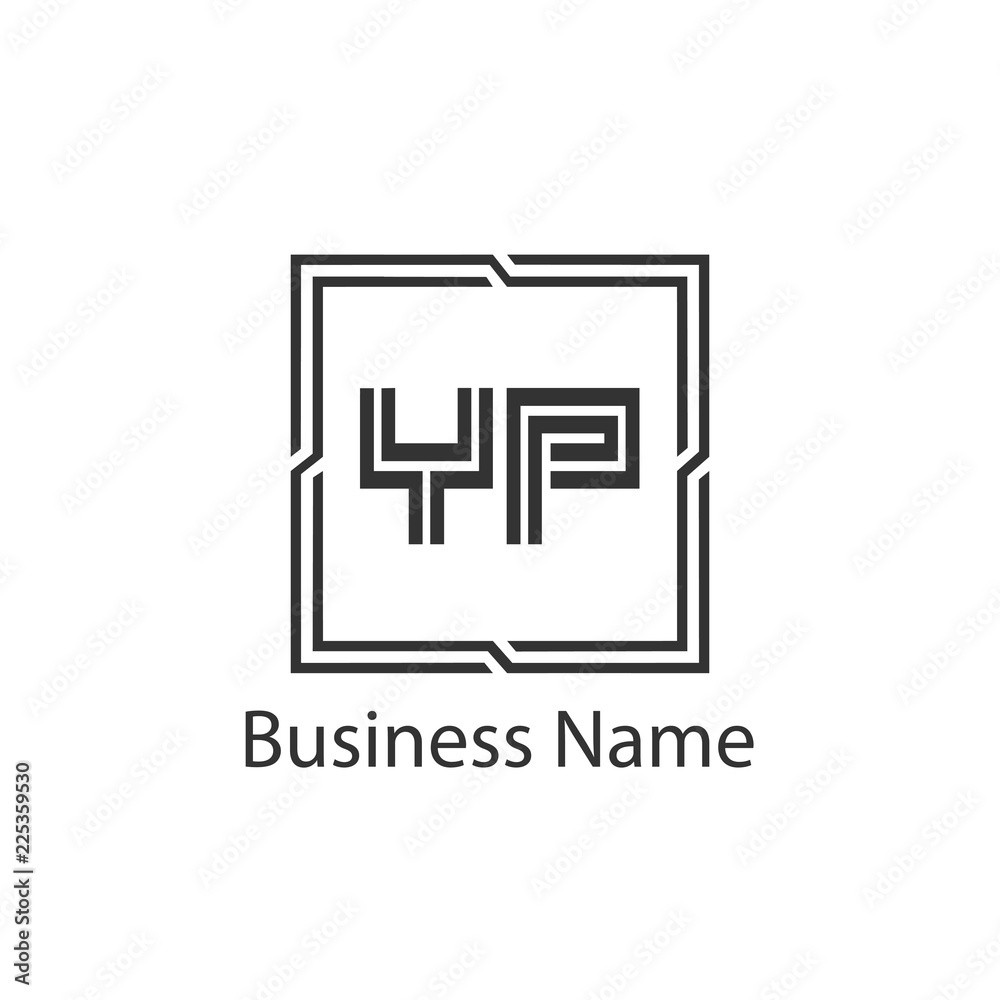 Initial Letter YP Logo Template Design Initial Letter YP Logo Template Design