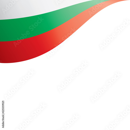 Bulgaria flag, vector illustration on a white background