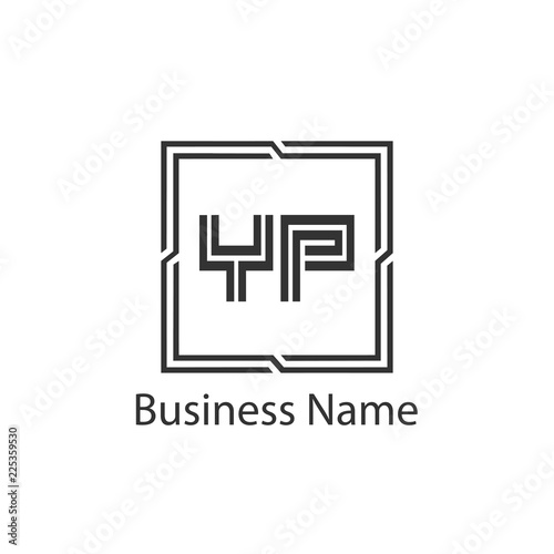 Initial Letter YP Logo Template Design