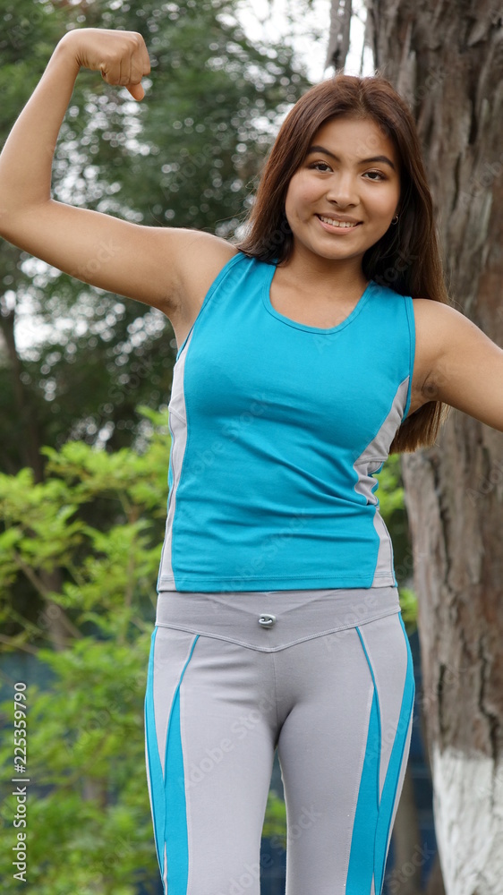 Muscular Youthful Girl