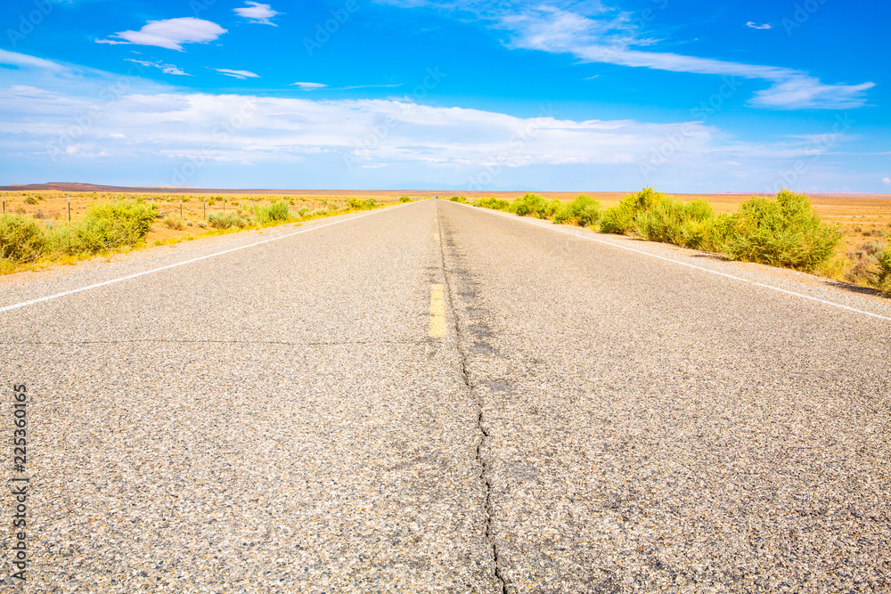 Route 24 in San Rafael Desert, Utah, USA