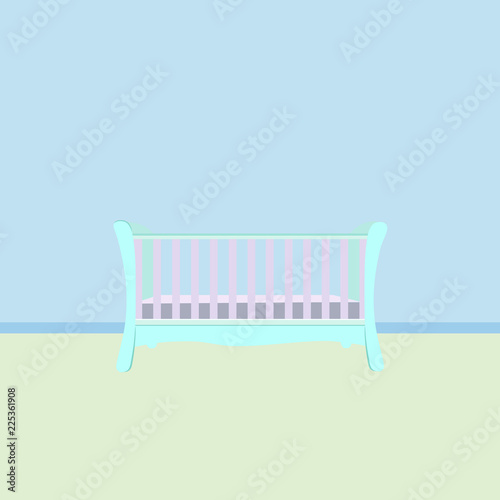 Baby cot in the room
