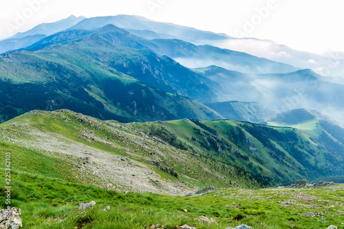 View from the Peak of Costabona (Pyrenees Mountains, Catalonia, Spain)