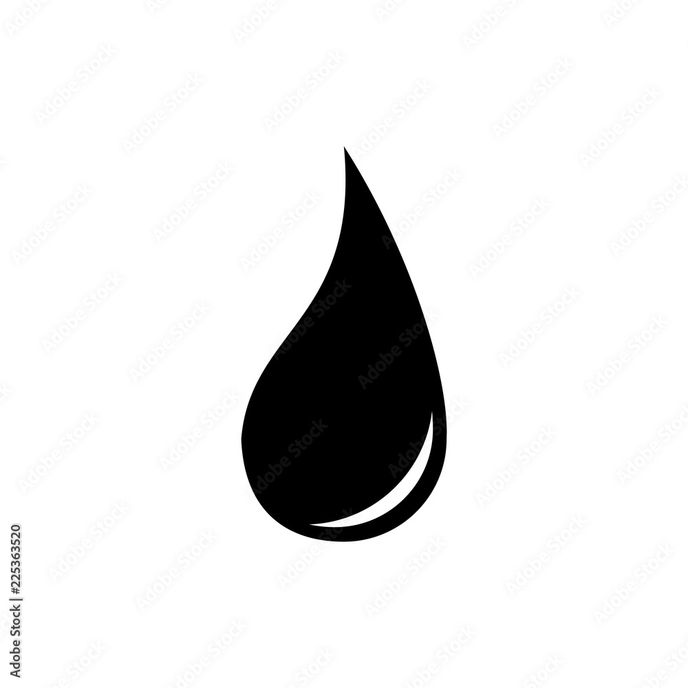 Water drop icon . Isolated on white background. Vector illustration Water drop icon . Isolated on white background. Vector illustration