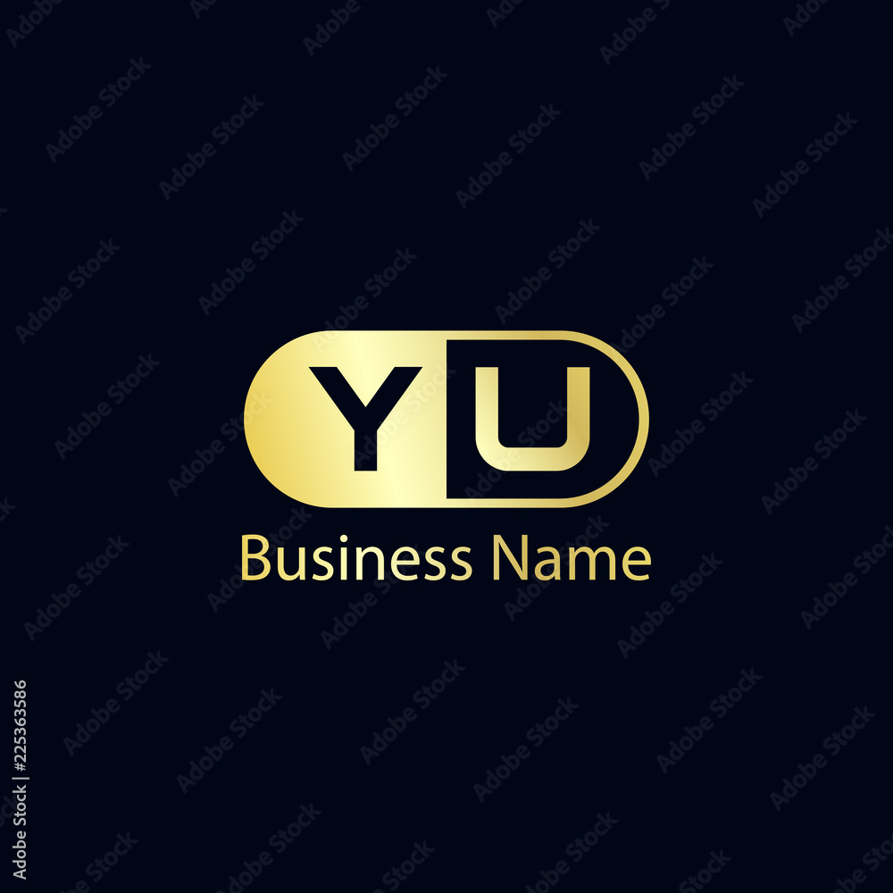 Initial Letter YU Logo Template Design Initial Letter YU Logo Template Design