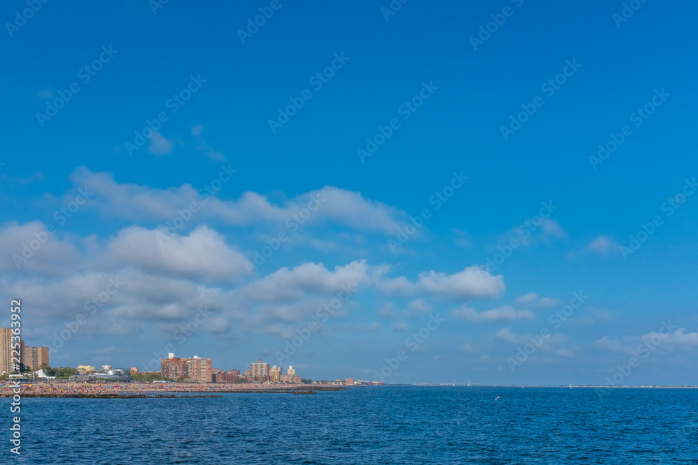Skyline of Coney Island viewed from the sea Skyline of Coney Island viewed from the sea