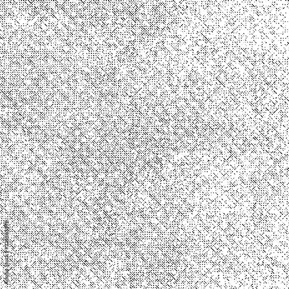Grunge Texture on White Background, Abstract Dotted Vector, Halftone Scratch, Rough Monochrome Design