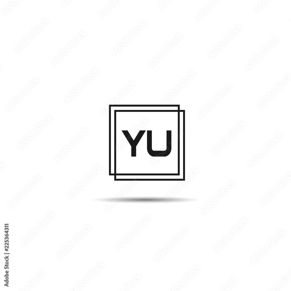 Initial Letter YU Logo Template Design Initial Letter YU Logo Template Design