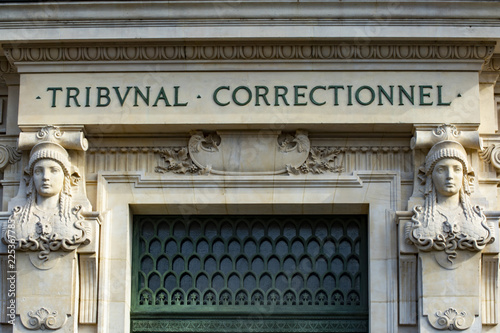 Tribunal correctionnel  at Palais de Justice, Paris, France photo