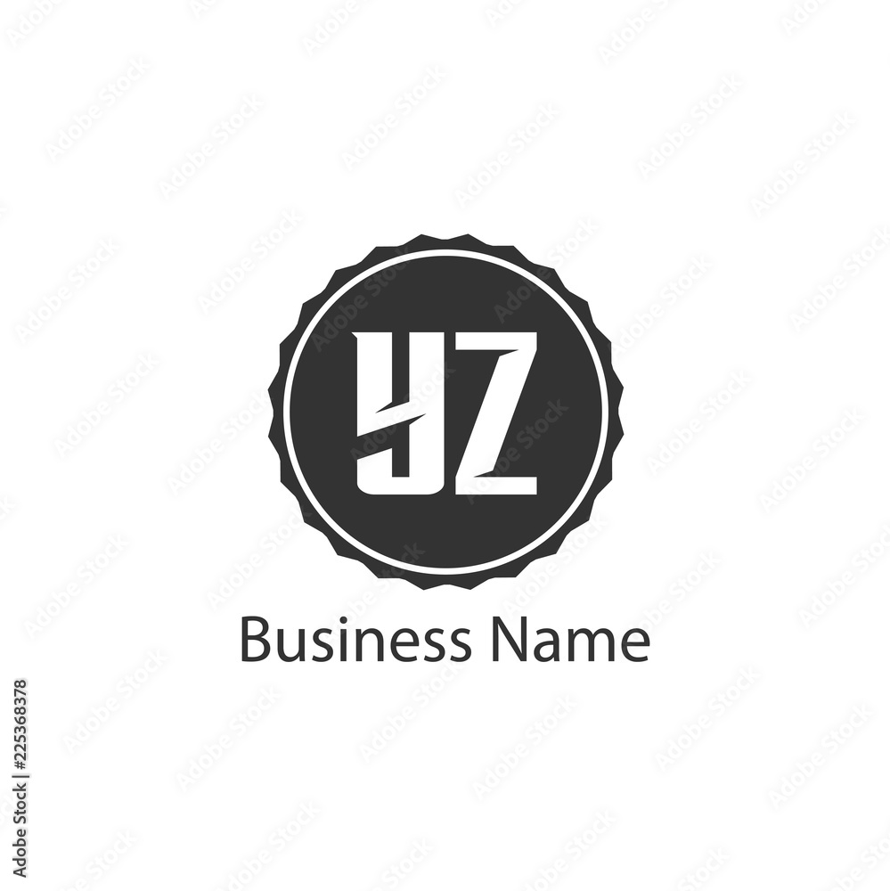 Initial Letter YZ Logo Template Design Initial Letter YZ Logo Template Design